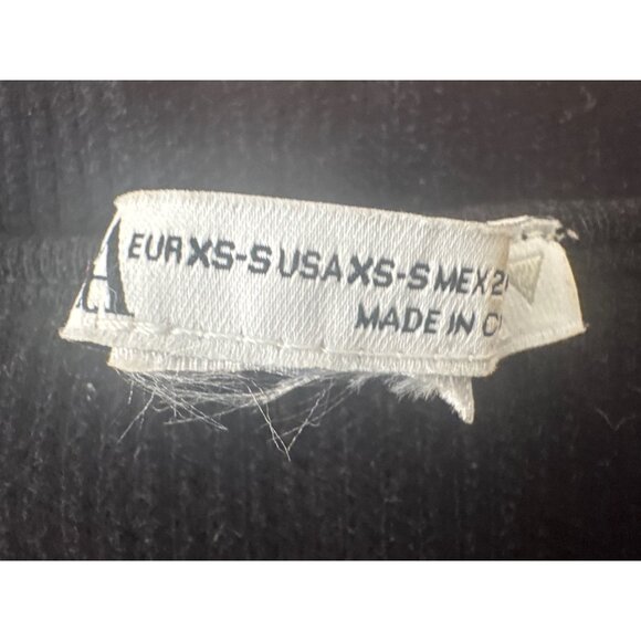 2/$30 ZARA Ribbed XS-S Black Tank Top With Rhinestone Fringe Hem - Picture 6 of 11